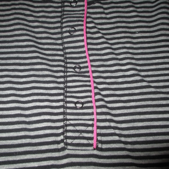 Gray and Black Stripped Shirt - Picture 2 of 2